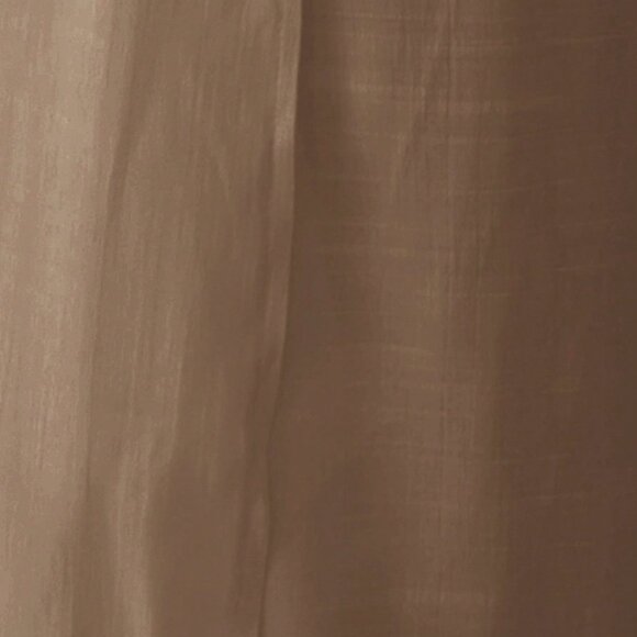 Brown Preppy Women's Long Sleeve Long Loose Kimono Style Cover Up - Picture 5 of 6